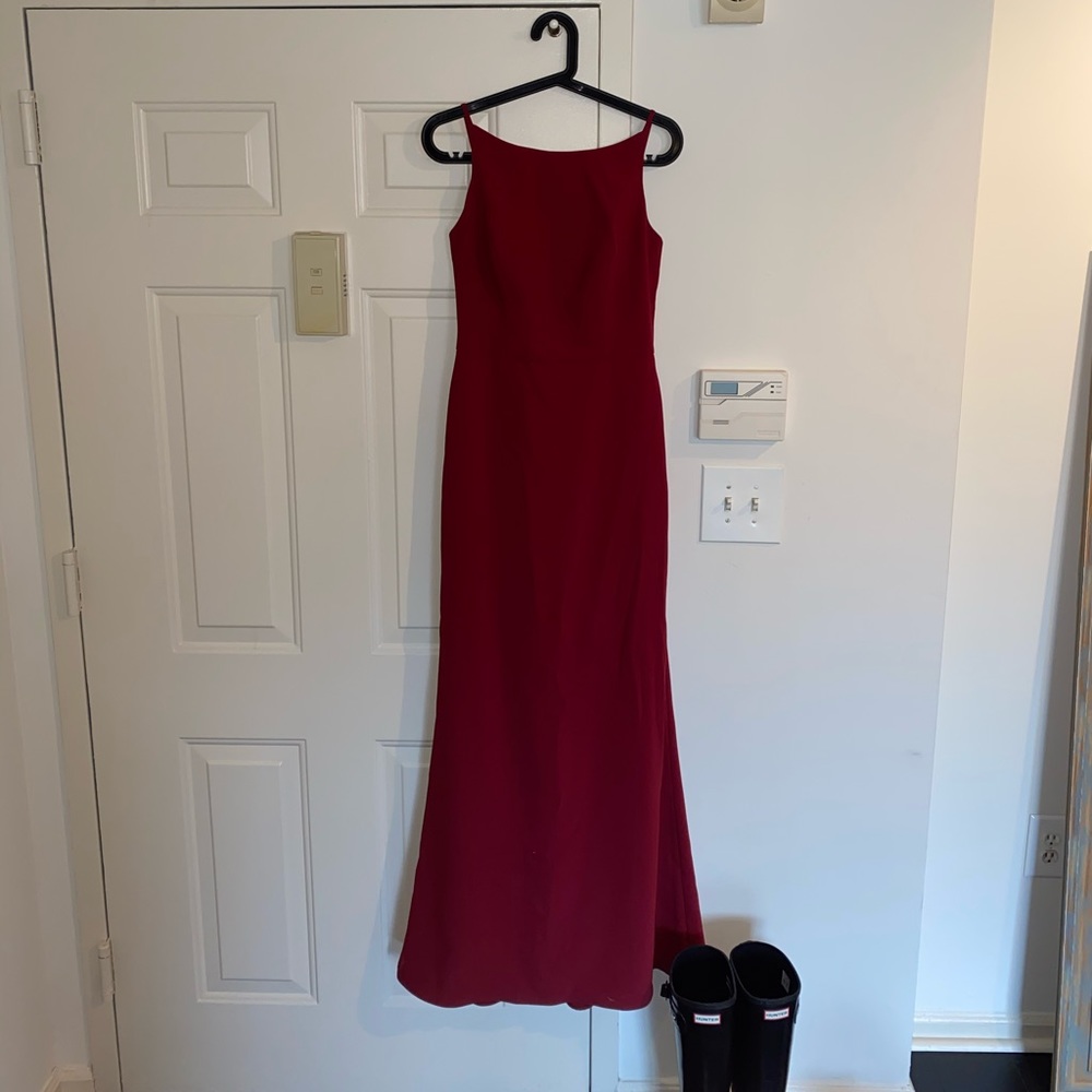 Dessy Studio Design Bridesmaid Dress 4535 Burgundy
